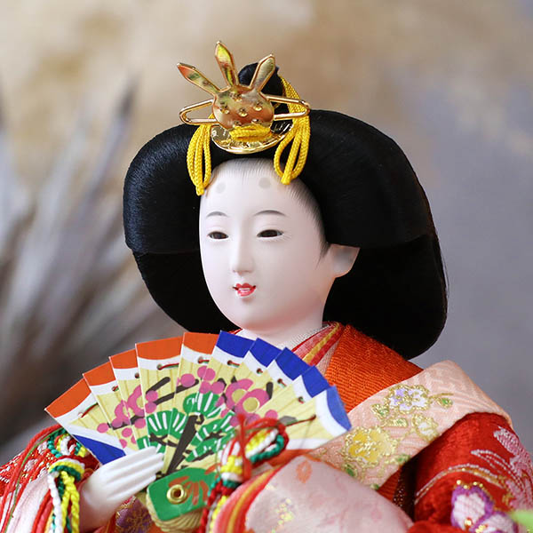 雛人形 久月 衣裳着 ケース入り 親王飾り 小三五親王 白木 木目 ガラスケース 詳細画像 久月 雛人形 衣裳着 ケース入り 親王飾り 小三五親王 白木 木目 ガラスケース 詳細画像