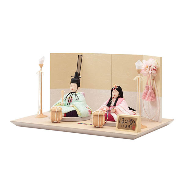 久月　 雛人形　久月作 ほのか 木目込み 新井久夫 芽依雛 親王飾り 刺繍　詳細画像