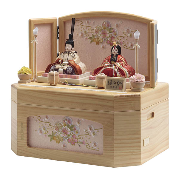 久月　 雛人形　久月作 木目込み 木村綾 ほのか 彩乃雛 収納親王飾り　詳細画像