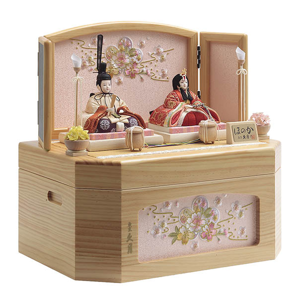 久月　 雛人形　久月作 木目込み 木村綾 ほのか 彩乃雛 収納親王飾り　詳細画像