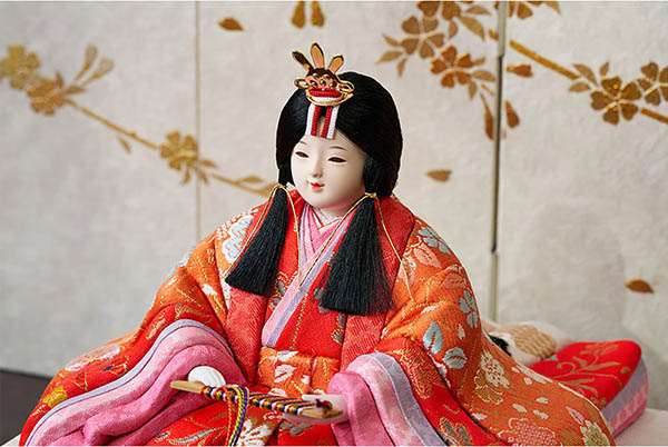 久月　 雛人形　久月作 ほのか 木目込み 真多呂 美紗雛 親王飾り 正絹　詳細画像