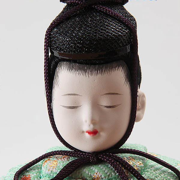 久月　 雛人形　一秀作 桃葉雛 木目込み 五人 収納飾り　詳細画像