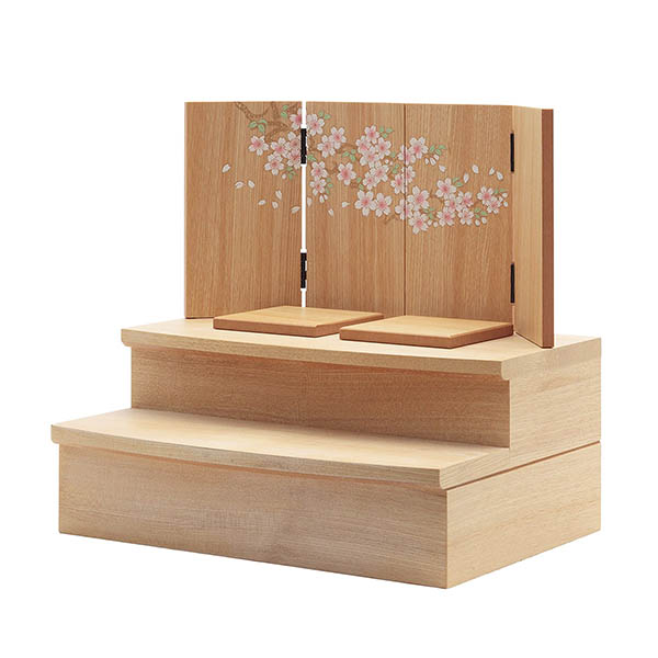 久月　 雛人形　一秀作 桃葉雛 木目込み 五人 収納飾り　詳細画像