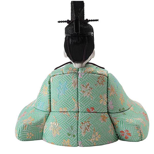 久月　 雛人形　一秀作 桃葉雛 木目込み 五人 収納飾り　詳細画像