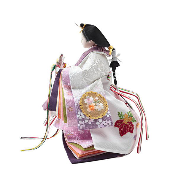 雛人形 久月 衣裳着 金彩刺繍 三五親王 立親王飾り 詳細画像 久月 雛人形 衣裳着 金彩刺繍 三五親王 立親王飾り 詳細画像