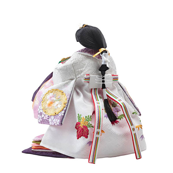 雛人形 久月 衣裳着 金彩刺繍 三五親王 立親王飾り 詳細画像 久月 雛人形 衣裳着 金彩刺繍 三五親王 立親王飾り 詳細画像