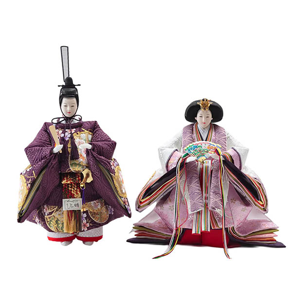 雛人形 久月 衣裳着 金彩刺繍 三五親王 立親王飾り 詳細画像 久月 雛人形 衣裳着 金彩刺繍 三五親王 立親王飾り 詳細画像