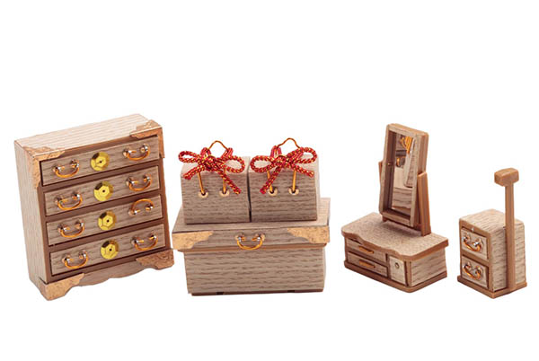 久月　 雛人形　幸一光作 正絹 ひかり雛 木目込み 親王 官女 五人 収納飾り　詳細画像