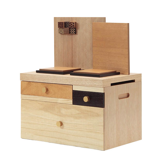 久月　 雛人形　幸一光作 正絹 ひかり雛 木目込み 親王 官女 五人 収納飾り　詳細画像