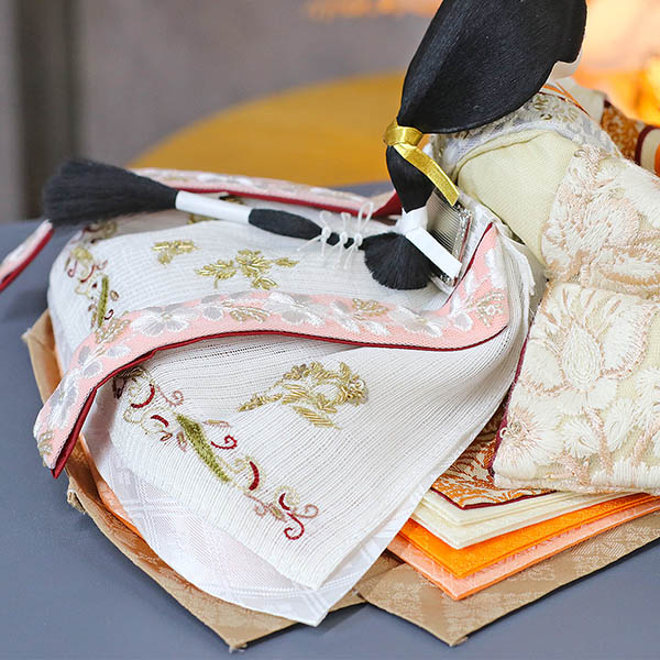 久月　 雛人形　二世光匠作 刺繍 衣裳着 京十二番親王 平飾り kyugetsu tokyo closs　詳細画像