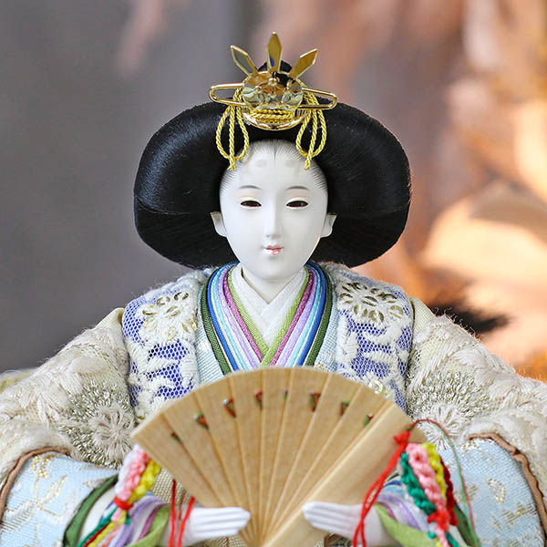 久月　 雛人形　二世光匠作 刺繍 衣裳着 京十二番親王 収納飾り kyugetsu tokyo closs　詳細画像