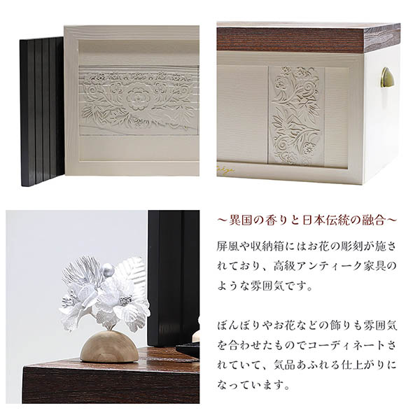 久月　 雛人形　二世光匠作 刺繍 衣裳着 京十二番親王 収納飾り kyugetsu tokyo closs　詳細画像