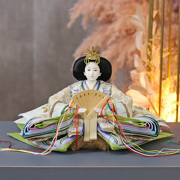 久月　 雛人形　二世光匠作 刺繍 衣裳着 京十二番親王 収納飾り kyugetsu tokyo closs　詳細画像