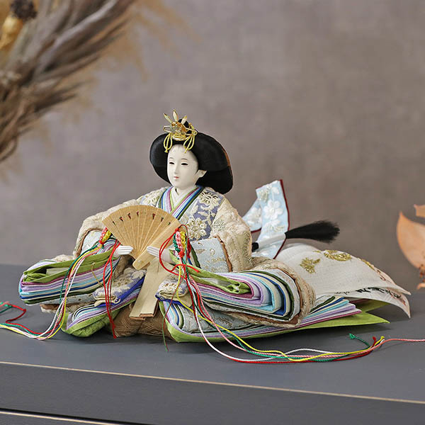 久月　 雛人形　二世光匠作 刺繍 衣裳着 京十二番親王 収納飾り kyugetsu tokyo closs　詳細画像