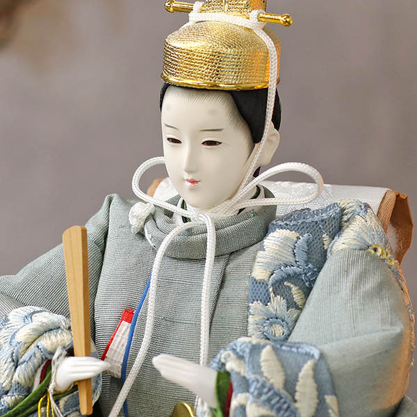 久月　 雛人形　二世光匠作 刺繍 衣裳着 京十二番親王 収納飾り kyugetsu tokyo closs　詳細画像