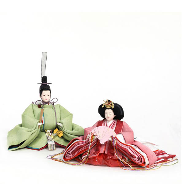 東玉　 雛人形　草木染め はなもも 芥子親王飾り　詳細画像