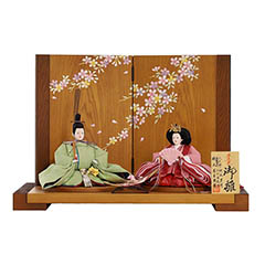 雛人形: 草木染め はなもも 芥子親王飾り