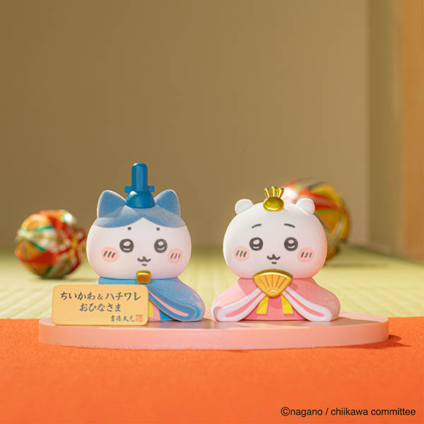 吉徳　 雛人形　ちいかわ ＆ ハチワレ おひなさま ミニ雛人形　詳細画像
