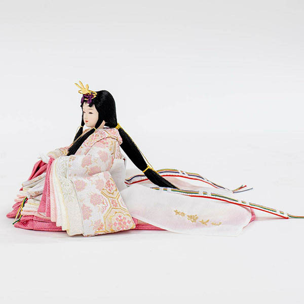 吉徳　 雛人形　芥子親王 木目 LEDライト付き屏風　詳細画像