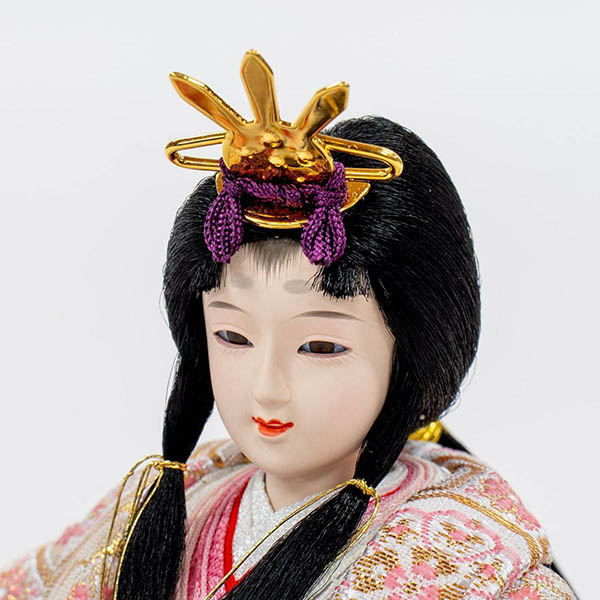 吉徳　 雛人形　芥子親王 木目 LEDライト付き屏風　詳細画像