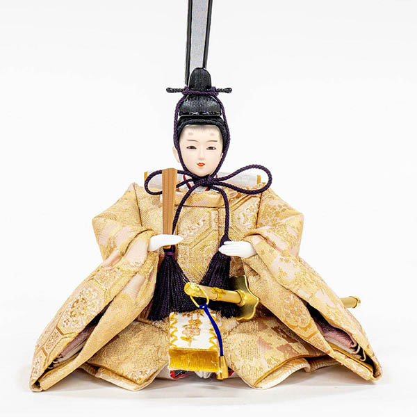 吉徳　 雛人形　芥子親王 木目 LEDライト付き屏風　詳細画像