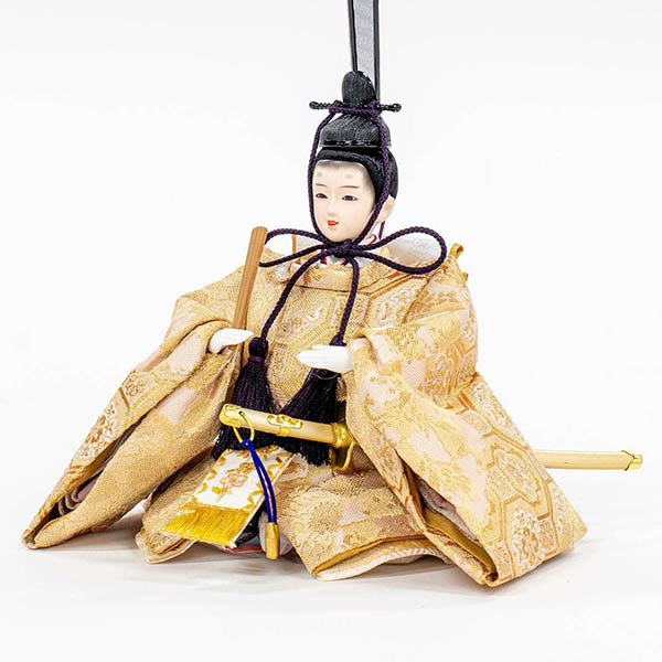 吉徳　 雛人形　芥子親王 木目 LEDライト付き屏風　詳細画像