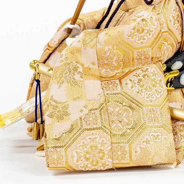 吉徳　 雛人形　芥子親王 木目 LEDライト付き屏風　詳細画像