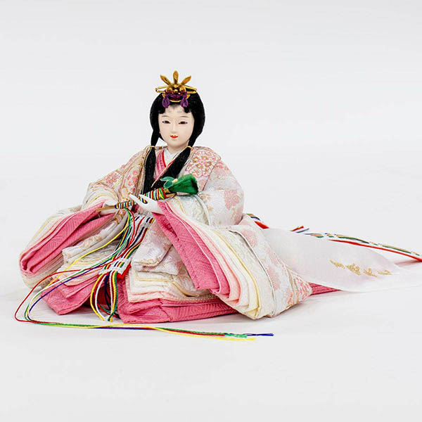 吉徳　 雛人形　芥子親王 木目 LEDライト付き屏風　詳細画像