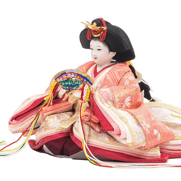 吉徳　 雛人形　柳親王 白木調 木目 収納箱飾り 　詳細画像