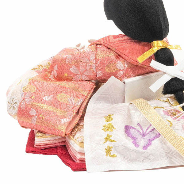 吉徳　 雛人形　柳親王 白木調 木目 収納箱飾り 　詳細画像