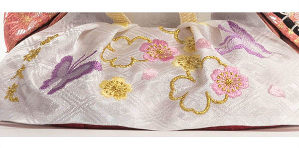 吉徳　 雛人形　柳親王 白木調 木目 収納箱飾り 　詳細画像