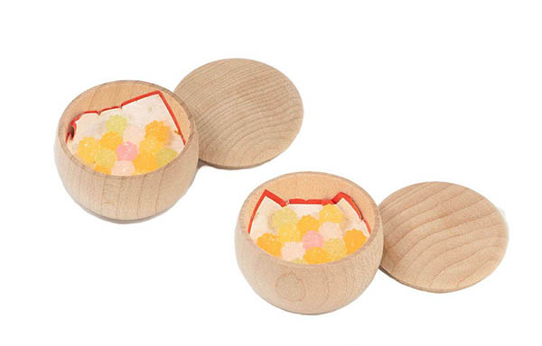 吉徳　 雛人形　柳親王 白木調 木目 収納箱飾り 　詳細画像