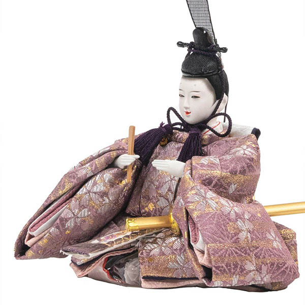 吉徳　 雛人形　柳親王 白木調 木目 収納箱飾り 　詳細画像