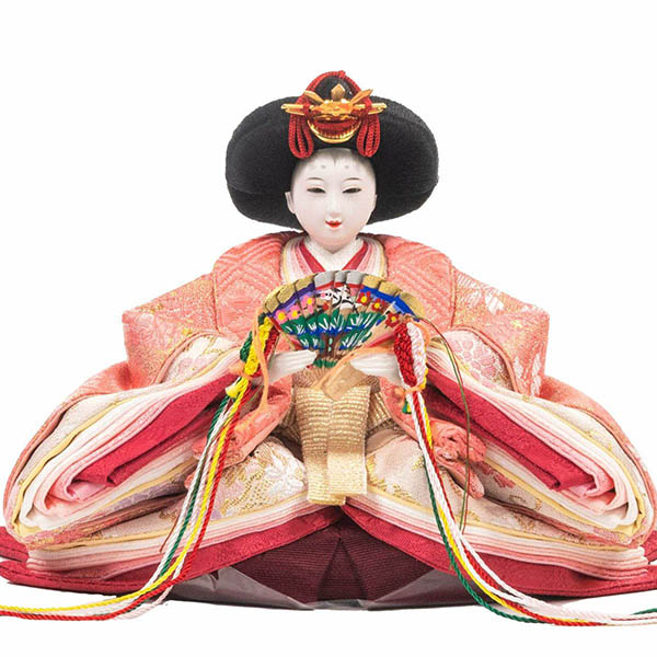 吉徳　 雛人形　柳親王 白木調 木目 収納箱飾り 　詳細画像