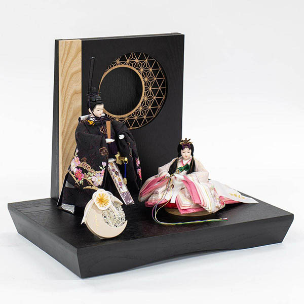 吉徳　 雛人形　芥子親王 うららか LEDライト付き屏風　詳細画像