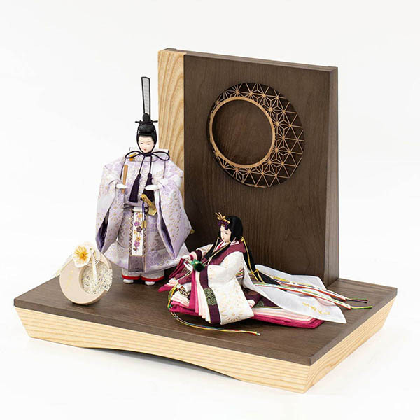 吉徳　 雛人形　芥子親王 うららか LEDライト付き屏風　詳細画像