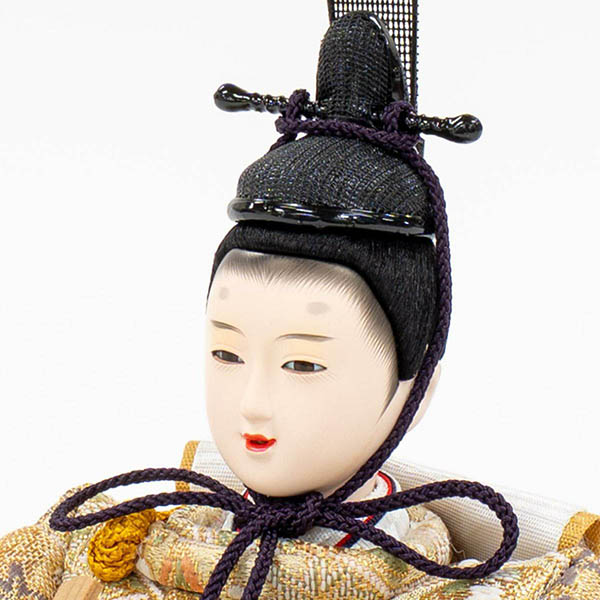 吉徳　 雛人形　柳親王 七宝・麻の葉文様 収納箱飾り 　詳細画像