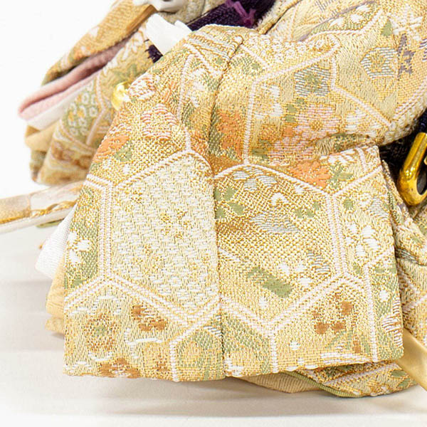 吉徳　 雛人形　柳親王 七宝・麻の葉文様 収納箱飾り 　詳細画像