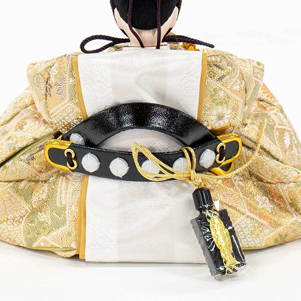 吉徳　 雛人形　柳親王 七宝・麻の葉文様 収納箱飾り 　詳細画像