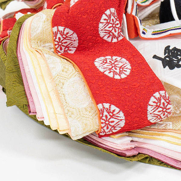 吉徳　 雛人形　樋泉円作 正絹 京十二番親王 御雛　詳細画像