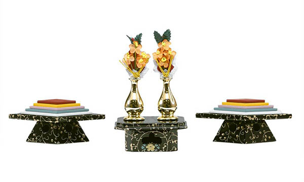 吉徳　 雛人形　樋泉円作 正絹 京十二番親王 御雛　詳細画像