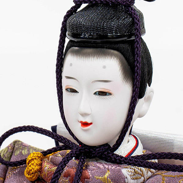 吉徳　 雛人形　芥子親王 木目 LEDライト付き屏風・収納箱飾り　詳細画像