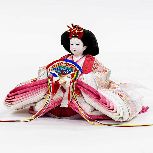 吉徳　 雛人形　芥子親王 木目 LEDライト付き屏風・収納箱飾り　詳細画像