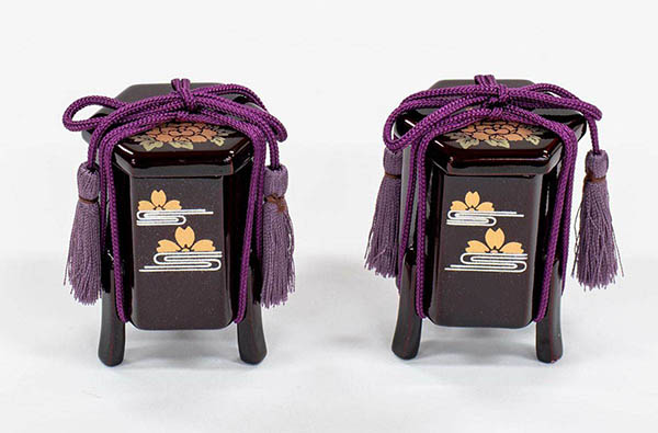 吉徳　 雛人形　芥子親王 木目 LEDライト付き屏風・収納箱飾り　詳細画像