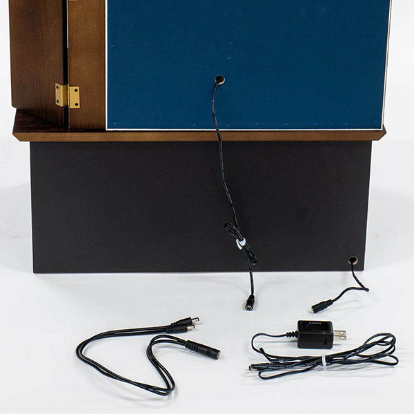 吉徳　 雛人形　芥子親王 木目 LEDライト付き屏風・収納箱飾り　詳細画像