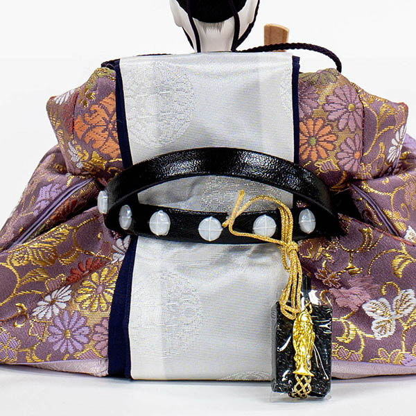 吉徳　 雛人形　芥子親王 木目 LEDライト付き屏風・収納箱飾り　詳細画像