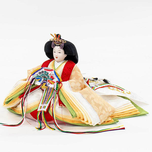 吉徳　 雛人形　正絹 京十一番親王 白木調 木目 収納箱飾り 江都みやび 御雛　詳細画像