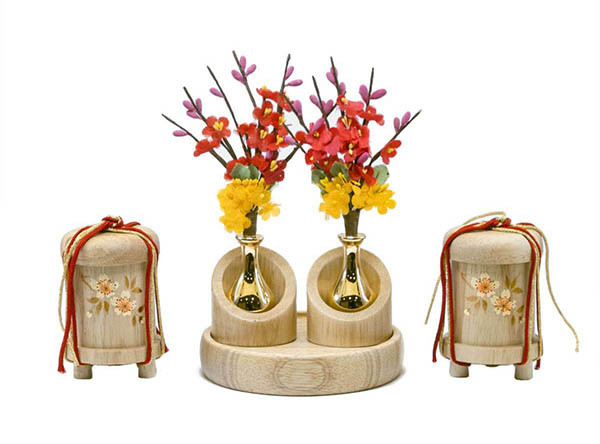 吉徳　 雛人形　正絹 京十一番親王 白木調 木目 収納箱飾り 江都みやび 御雛　詳細画像