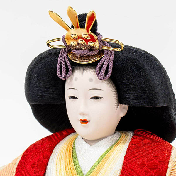 吉徳　 雛人形　正絹 京十一番親王 白木調 木目 収納箱飾り 江都みやび 御雛　詳細画像