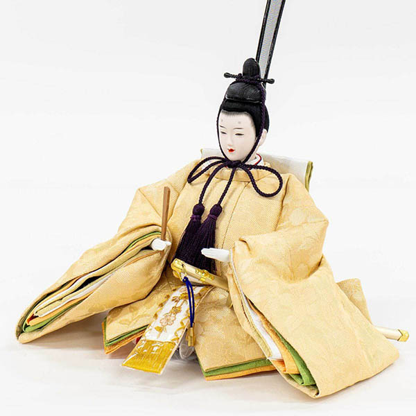 吉徳　 雛人形　正絹 京十一番親王 白木調 木目 収納箱飾り 江都みやび 御雛　詳細画像